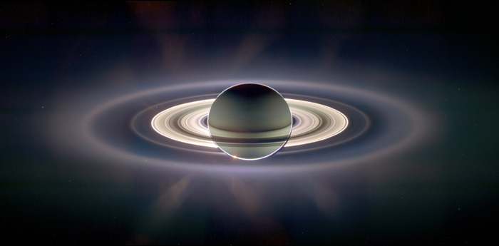 Saturn Occults the Sun. CREDIT: Cassini Imaging Team, SSL,JPL,ESA,NASA.