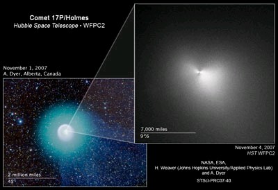 NASA/ESA Hubble Zooms In on Heart of Mystery Comet