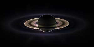 Saturn, backlit rings and the Earth. The G Ring is visible. Credit: NASA/JPL/Space Science Institute